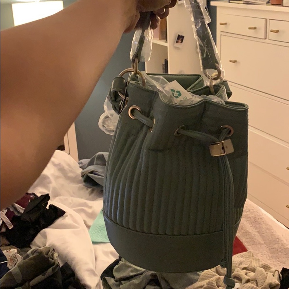 Zara Teal Bucket Bag